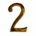 Brass Accents 6 in. Raised Solid Brass of No.2, Satin Nickel I07-N5520-619